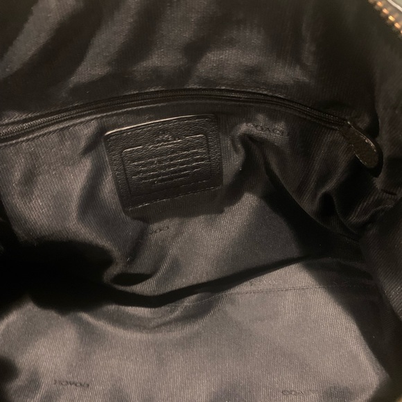 Dark Gold Coach Leather Bronze Satchel Purse
13" (L) x 9.5" (H) x 7" (W) - Picture 12 of 14